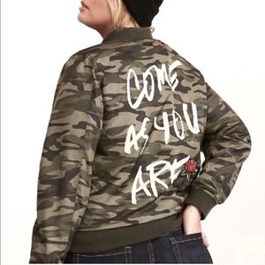 Torrid “Come as You Are” camo bomber jacket 0